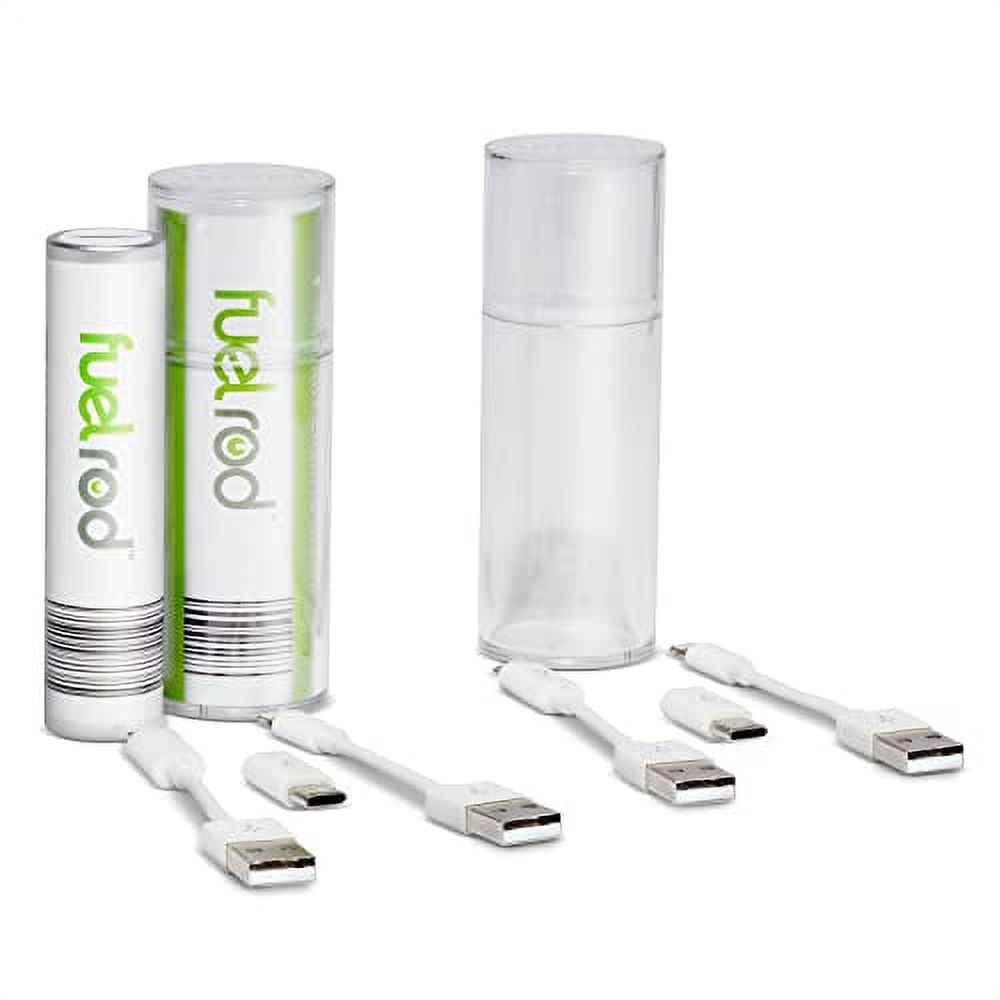 FuelRod Portable Charger Kit, with One Extra Set of Cables & Adaptors, Compatible with All