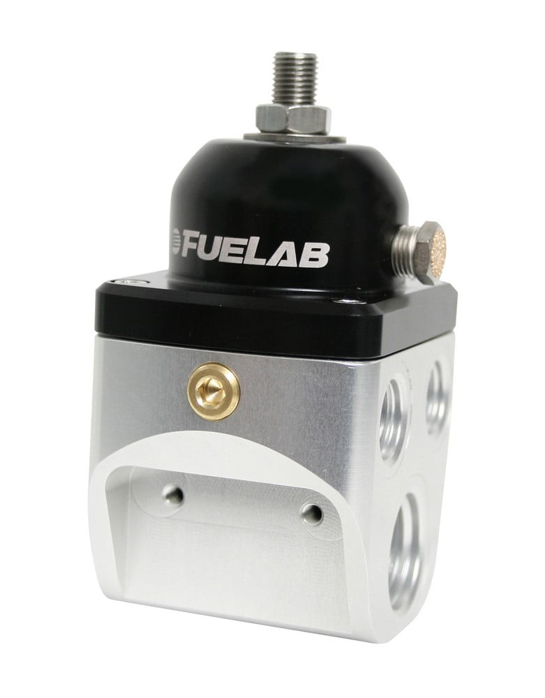 Fuelab 535 EFI Adjustable Mini FPR 25-90 PSI (2) -6AN In (1) -6AN Return - Black