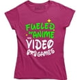 thumbnail image 1 of Fueled By Anime And Video Games Funny Pro Nerd Gaming Gift Tee Shirt, 1 of 4