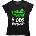 thumbnail image 1 of Fueled By Anime And Video Games Funny Pro Nerd Gaming Gift Tee Shirt, 1 of 4