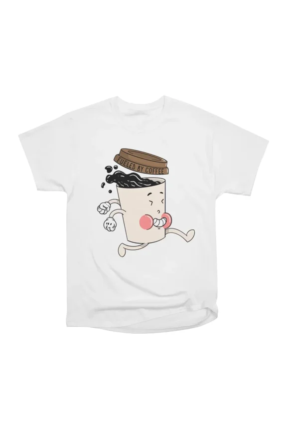 Fueled By Coffee T-Shirt Tee Gift For Him Merch For Her Apparel For Friend