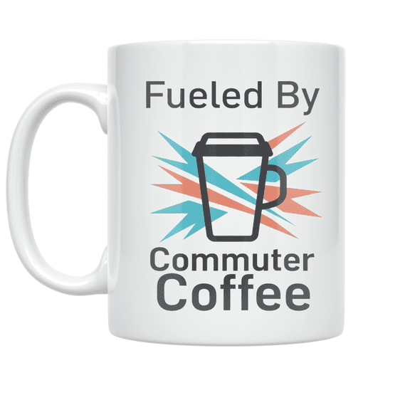 Fueled By Commuter Coffee - Commuter Lifestyle - 11 oz Ceramic Coffee Mug