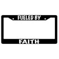thumbnail image 1 of Fueled By Faith Black Plastic Plastic License Plate Frame, 1 of 1