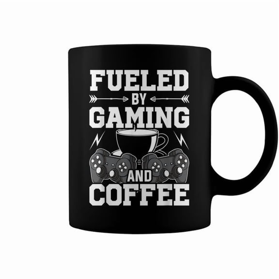 Fueled By Gaming And Coffee Video Gamer Gaming Coffee Mugs