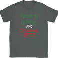 thumbnail image 1 of Fueled By Wine and Christmas Cheer T-Shirt Funny Drinking Holiday Text Tee - Charcoal, XL, 1 of 1