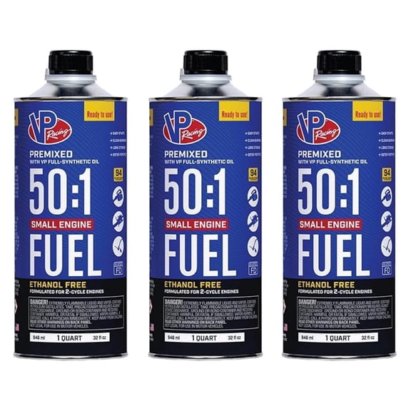 Fuels 6235 SEF 50:1 Premixed 2-Cycle Small Engine Fuel, Quart (3 Pack)