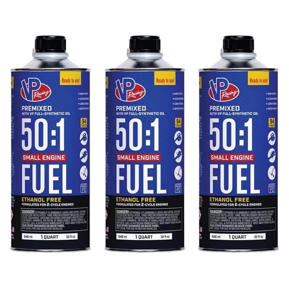Fuels 6235 SEF 50:1 Premixed 2-Cycle Small Engine Fuel, Quart (3 Pack)