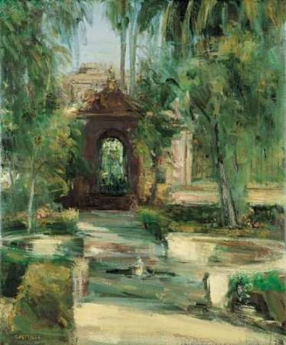 Fuentes y Jardines Canvas Art - Jose Luis Castrillo (20 x 24)