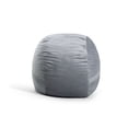 thumbnail image 1 of Big Joe Fuf 5Ft Oversized Foam Bean Bag Chair for Kids, Teens, Adults, Gray Plush, Soft Polyester, 5 foot Large Reading and Gaming Seat, 1 of 10