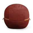 thumbnail image 1 of Big Joe Fuf 5Ft Oversized Foam Bean Bag Chair for Kids, Teens, Adults, Deep Terracotta, Corded Plush, 5 foot Large Reading and Gaming Seat, 1 of 6