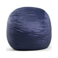 thumbnail image 1 of Big Joe Fuf 5Ft Oversized Foam Bean Bag Chair for Kids, Teens, Adults, Midnight Plush, Soft Polyester, 5 foot Large Reading and Gaming Seat, 1 of 10