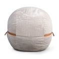thumbnail image 1 of Big Joe Fuf 5Ft Oversized Foam Bean Bag Chair for Kids, Teens, Adults, Vanilla Latte, Corded Plush, 5 foot Large Reading and Gaming Seat, 1 of 7