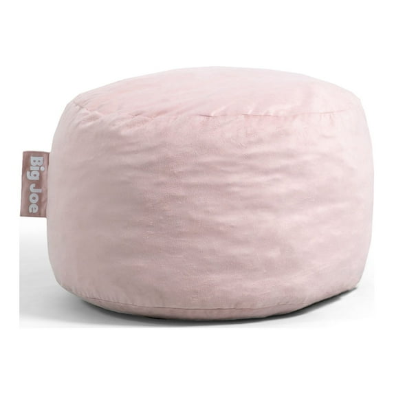 Big Joe Fuf Small Foam Filled Bean Bag Chair, Desert Rose Plush, Soft Polyester, 2 feet