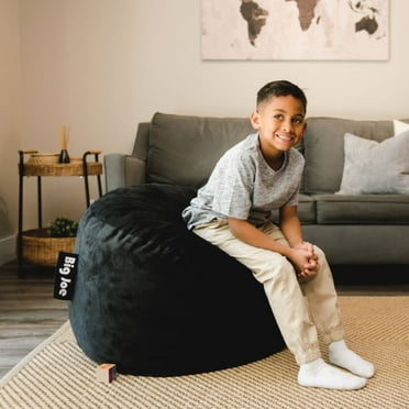 Big Joe Fuf Small Foam Filled Bean Bag Chair, Soft Polyester, 2 feet