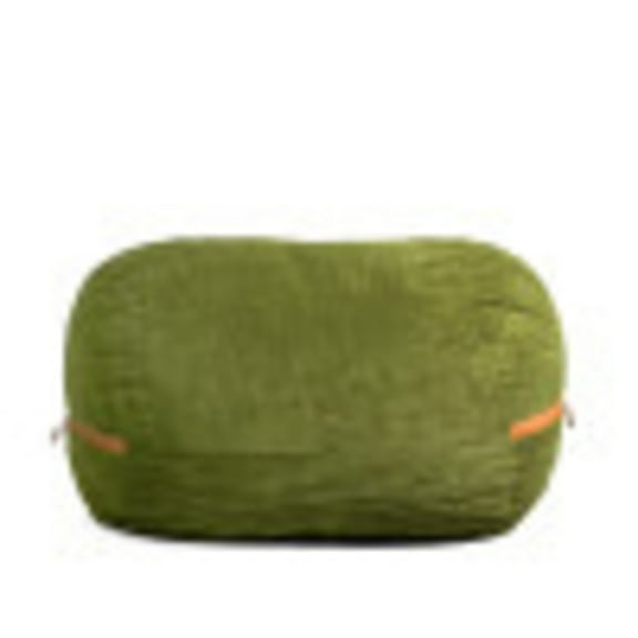 Big Joe Fuf 8Ft Giant Foam Bean Bag Chair, Oversized Couch with Removable Cover for Kids, Teens, Adults, Moss Green Corded Plush, 8 Foot