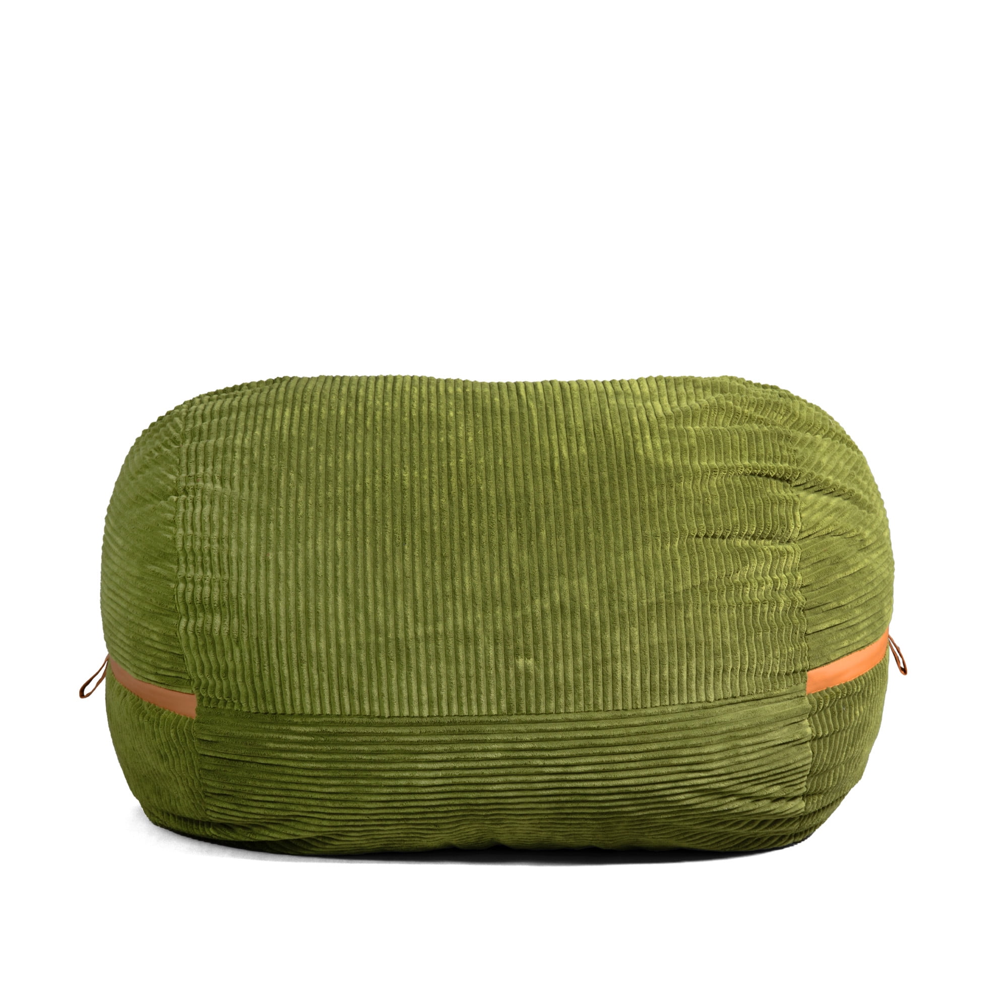 Moss Green Corduroy XXL Bean Bag Chair with Removable Cover