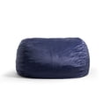 thumbnail image 1 of Big Joe Fuf 8Ft Giant Foam Bean Bag Chair, Oversized Couch with Removable Cover for Kids, Teens, Adults, Midnight Plush, Soft Polyester, 8 Foot, 1 of 11
