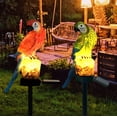 thumbnail image 1 of Fufafayo 2Pcs Solar Parrot Garden Light, Solar Powered LED Resin Decorative Light, Outdoor Landscape Lighting for Yard Pathway Patio, Waterproof Inserting Ground Light for Lawn Garden Decor, 1 of 9