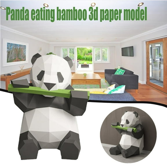 Fufafayo 3D Paper Model, DIY 3D Wall Art, Geometric Paper Model Kit, Handmade Wall Decor, DIY Sculpture for Home Decor, Craft Project for Room and Wall Display