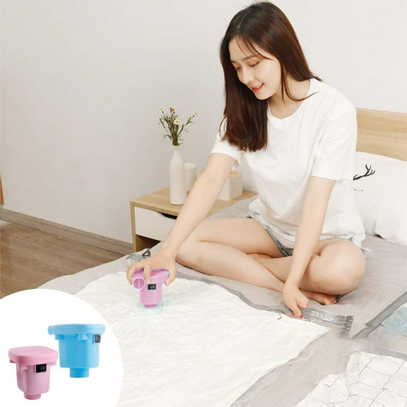 Fufafayo under $5 1Pcs Vacuum Pump, Vacuum Pump, Electric Suction Pump for Storage Bags, Portable Vacuum Sealer for Travel, Quilts, Blankets, Clothing, Food Preservation, Space Saving, Compact Design