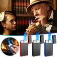 thumbnail image 1 of Fufafayo under $5 1Pcs Windproof Lighter, Windproof Lighter, Refillable Butane Torch, High Temperature Flame for Kitchen, Camping, BBQ, Outdoor Use, Ergonomic Ignition, Reliable, 1 of 9