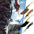 thumbnail image 1 of Fufafayo under $5 2Pcs Camping Knife, Camping Knife, Portable Ebony Handle Fixed Blade for Outdoor, Stainless Steel Utility Tool for Fishing Survival, Compact Sheath Included, Household Fruit Cutting, 1 of 5