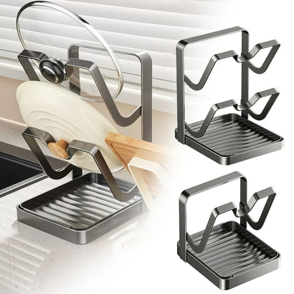 Fufafayo under $5 2Pcs Kitchen Utensil Holder, Kitchen Organizer Rack ...