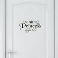 thumbnail image 1 of Fufafayo under $5 2Pcs Wall Decal, Wall Decal, Princess Theme Vinyl Sticker for Bedroom Door, Removable Art Mural, Easy Peel and Stick, No Residue, Decorative Accent for Kids Room, Nursery, Playroom, 1 of 9