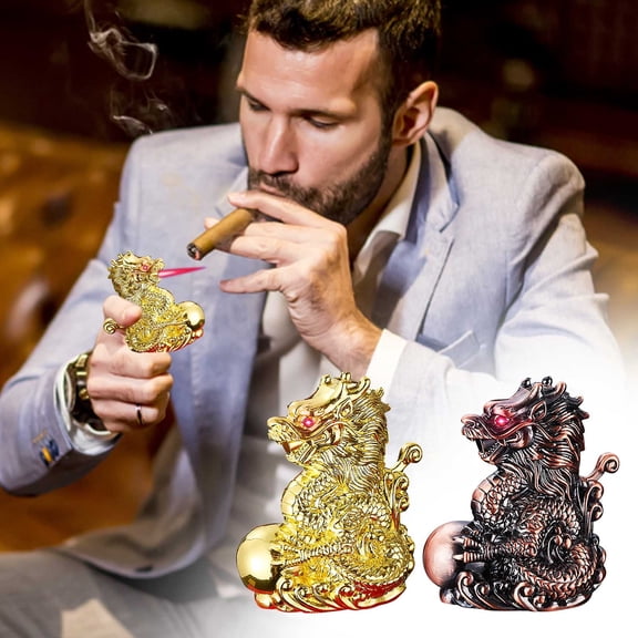 Fufafayo under $5 2Pcs Windproof Metal Lighter, Refillable Butane Torch Lighter, Windproof Dual Flame Jet Lighter with Adjustable Flame, Metal Body Lighter with Visible Fuel Window