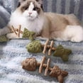 thumbnail image 1 of Fufafayo under $5 3Pcs Catnip Chew Toy, Cat Chew Toy, Natural Fishbone Catnip and Silvervine Toy for Dental Health, Interactive Chew Stick to Keep Cats Entertained, Boredom Relief for Indoor Cats, 1 of 9