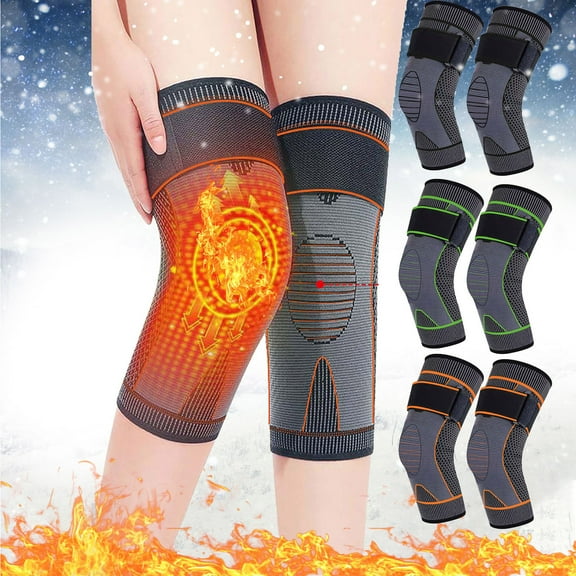 Fufafayo under $5 3Pcs Knee Pads, Knee Support Sleeve, Self-Heating Compression Wrap, Acupressure Therapy for Joint Pain Relief, Arthritis, Sports, Active Lifestyle, Lightweight, Adjustable Fit