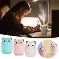 thumbnail image 1 of Fufafayo under $5 3Pcs Mini Humidifier, Mini Humidifier, USB Desktop Humidifier for Bedroom, Office, Small Room, Cool Mist with Colorful Night Light, Quiet Operation, Aroma Diffuser, 250ml, Portable, 1 of 9