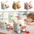 thumbnail image 1 of Fufafayo under $5 3Pcs Plush Pig Toy, Plush Pig Toy, Stuffed Animal with Vertical Ears, Soft Cuddly Companion for Bed, Nursery, Playroom, Interactive Plushies for Toddlers, Birthday Gift, 1 of 9