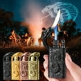 thumbnail image 1 of Fufafayo under $5 3Pcs Windproof Lighter, Cigar Lighter, Inclined Flame Windproof Butane Lighter, Metal Alloy Body with Adjustable Flame, Refillable for Candle Cigarette, 1 of 9