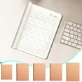 thumbnail image 1 of Fufafayo under $5 5Pcs Kraft Paper Notebook, Kraft Paper Notebook, Student Reading and Diary Journal, Soft Cover Copybook with Grid Pages, Durable for Daily Use, Functional Date and Page Sections, 1 of 7