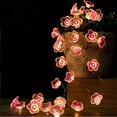 thumbnail image 1 of Fufafayo under $5 6.56 FT 20 LED Cherry Blossom Flower String Lights for Bedroom, Pink Fairy Lights Battery Operated Decorative String Lights Indoor Outdoor, 1 of 6