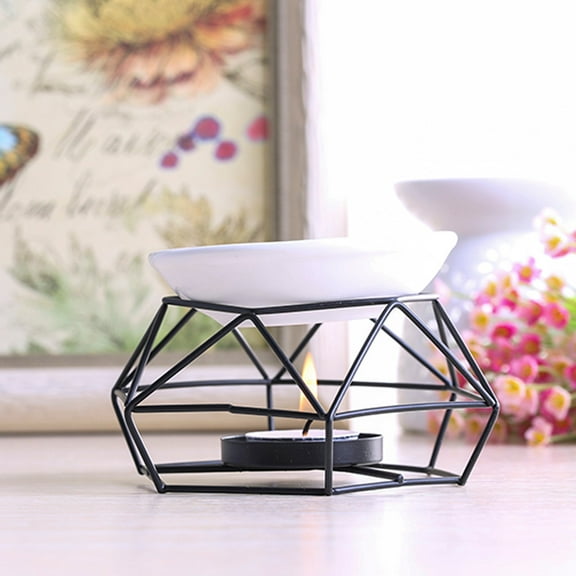 Fufafayo under $5 Aromatherapy Oil Burner, Oil Candle Burner, Aromatherapy Oil Diffuser, Stainless Steel Oil Lamp, Home Fragrance Diffuser, Scented Oil Warmer, Room Decor, Relaxation