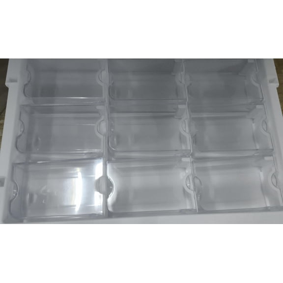 Fufafayo under $5 Bead Storage Box, Bead Storage Box, Multi Compartment Organizer for Jewelry Making, Nail Art, Craft Supplies, Rice Beads and Dots, Clear Lid for Easy View