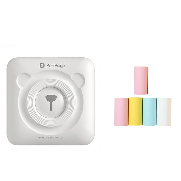 Fufafayo under $5 Bluetooth Thermal Printer, Thermal Bluetooth Printer, Portable Mini Wireless POS Printer for Phone, Photo and Label Printing with App, No Ink Needed for Notes Lists