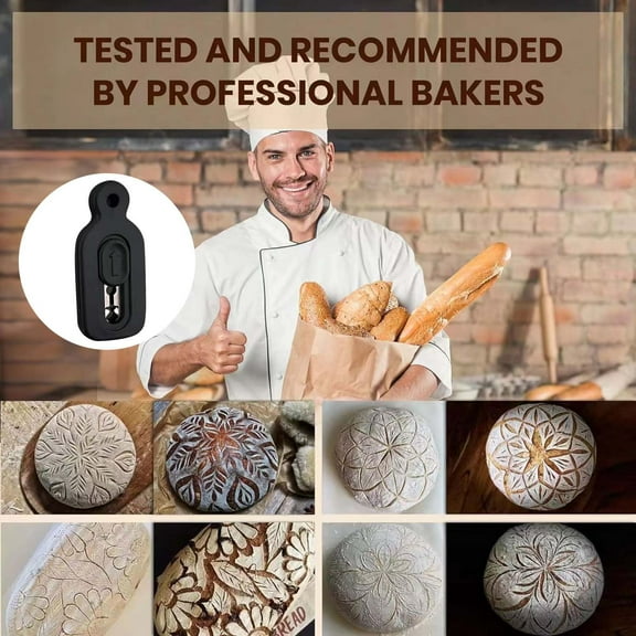 Fufafayo under $5 Bread Scoring Tool, Bread Scoring Tool, Dough Cutting Knife for Baking, Stainless Steel Lame for Creating Patterns on Bread, Essential Bakery Tool for Baguettes, Pastries