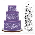 thumbnail image 1 of Fufafayo under $5 Cake Stencil, DIY Cake Stencil, Birthday Cake Spray Decorating Sieve, Food Grade Embossing Print Model for Baking, Kitchen Baker Party Wedding Dessert Decor Tool, 1 of 2