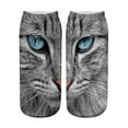 thumbnail image 1 of Fufafayo under $5 Cat Face Socks, Face Print Socks, Cute Animal Mid-Calf Socks, Unisex Breathable Casual Socks, Soft Everyday Wear Socks, Novelty Pattern Socks, Gift Socks for All, 1 of 2