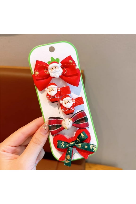 under $5 Christmas Hair Clips, Holiday Hair Accessories, Xmas Tree Bow Clips, Festive Hair Barrettes, Seasonal Hair Decor, Party Hair Ornaments, Themed Hair Accessories