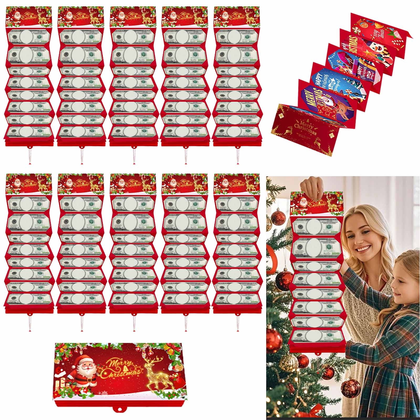 Fufafayo under $5 Christmas Red Envelope, Christmas Red Envelope Box ...