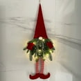 thumbnail image 1 of Fufafayo under $5 Christmas Wreath Gnome Wreath with Lights Santa Gnome Christmas Hanging Sign Front Door Decoration Artificial Pine Spruce Wreath for Indoor Outdoor Home Xmas Porch, 1 of 7