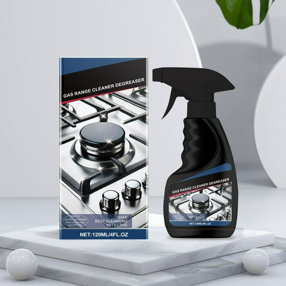 Fufafayo under $5 Cleaning Products, Gas Stove Degreaser Spray, Heavy Duty Oil Remover, Multipurpose Kitchen Cleaner, Professional Strength Cleaning Formula