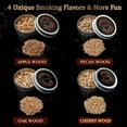 thumbnail image 1 of Fufafayo under $5 Cocktail Smoker, Cocktail Smoker Box, Whiskey Aromatherapy Wood Chips Set, 4 Flavor Wooden Chips for Smoking, BBQ and Grilling Accessory for Food Flavor Enhancement, 1 of 9