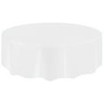 thumbnail image 1 of Fufafayo under $5 Disposable Tablecloth, Circular Table Cover, Large Plastic Party Tablecloth, Disposable Wipe Clean for Birthday Events, Various Colors for Outdoor Indoor, 1 of 2