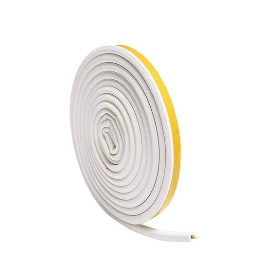 Fufafayo under $5 Draft Proof Weather Strip, Door and Window Sound Insulation Strip, D Type Self Adhesive Draught Excluder, Foam Sealing Strip for Sliding Window, Door, and Closet Gap Protection
