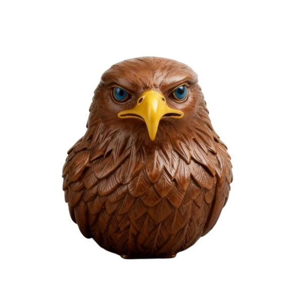 Fufafayo under $5 Eagle Figurine, Eagle Figurine Ornament, Resin Eagle Sculpture with Firm Gaze, Decorative Statue for Home Office, Symbol of Strength Courage, Shelf Decor for Living Room, Study